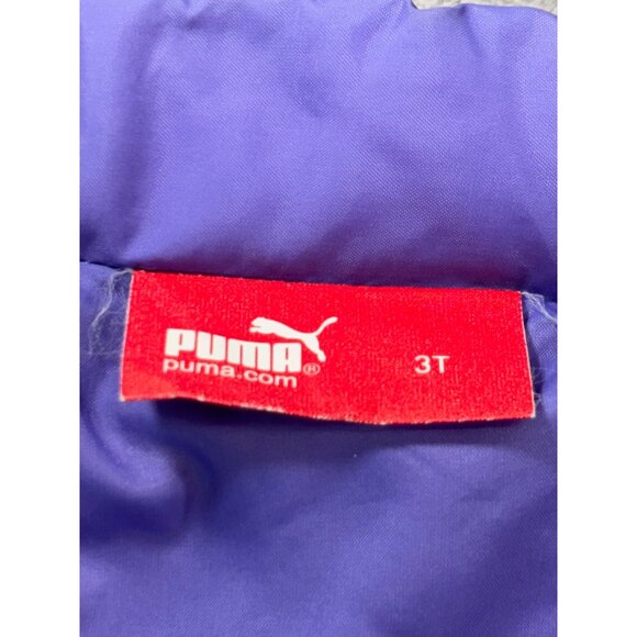 Puma Vest Girl's 3T Pink and Purple puffer vest Full Zip - Picture 9 of 13